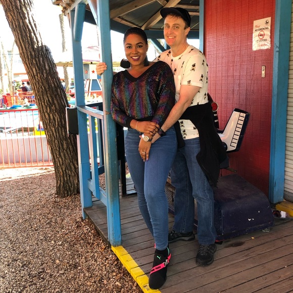 ✨Host Pick✨ Multicolor Disco Crop Top Size: Medium - Picture 6 of 10